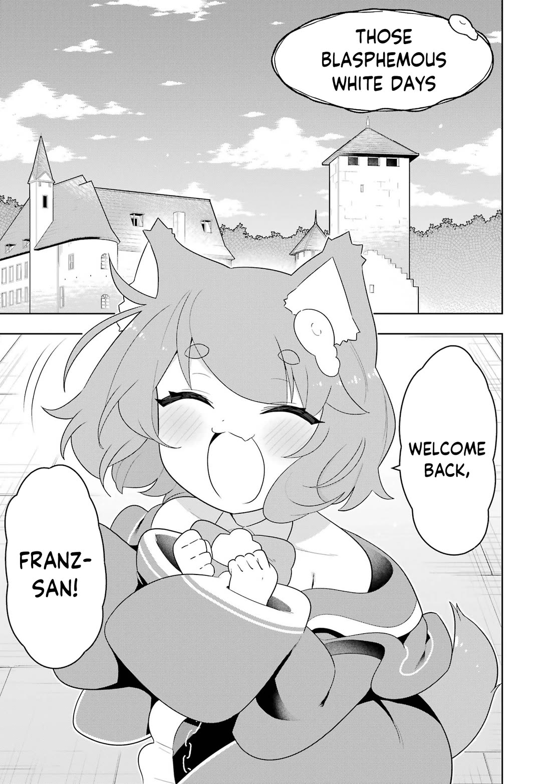Though Young People Recoil From Entering the Black Magic Industry, I Found Its Treatment of Employees Quite Good When I Entered It, and the President and Familiar Are Cute Too So Everything Is Awesome! Chapter 50.5 page 1 - Chapter 50.5: Those Blasphemous White Days
