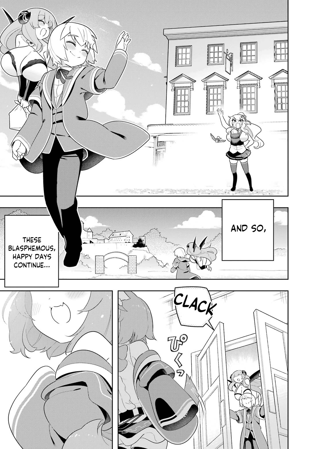 Though Young People Recoil From Entering the Black Magic Industry, I Found Its Treatment of Employees Quite Good When I Entered It, and the President and Familiar Are Cute Too So Everything Is Awesome! Chapter 50.5 page 22 - Chapter 50.5: Those Blasphemous White Days