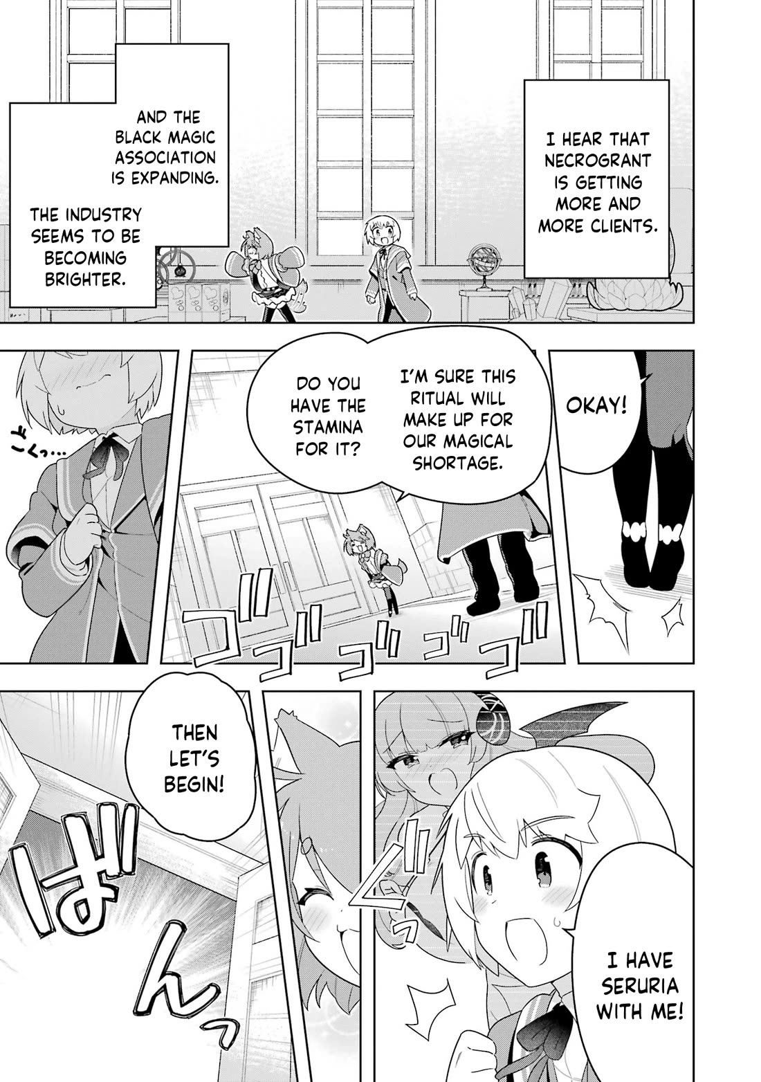 Though Young People Recoil From Entering the Black Magic Industry, I Found Its Treatment of Employees Quite Good When I Entered It, and the President and Familiar Are Cute Too So Everything Is Awesome! Chapter 50.5 page 3 - Chapter 50.5: Those Blasphemous White Days