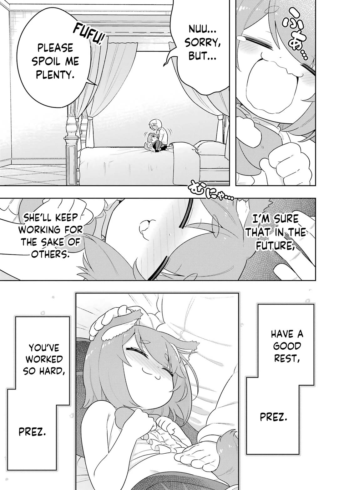 Though Young People Recoil From Entering the Black Magic Industry, I Found Its Treatment of Employees Quite Good When I Entered It, and the President and Familiar Are Cute Too So Everything Is Awesome! Chapter 50 page 40 - Chapter 50: The Perks of Working in the Black Magic Industry [END]