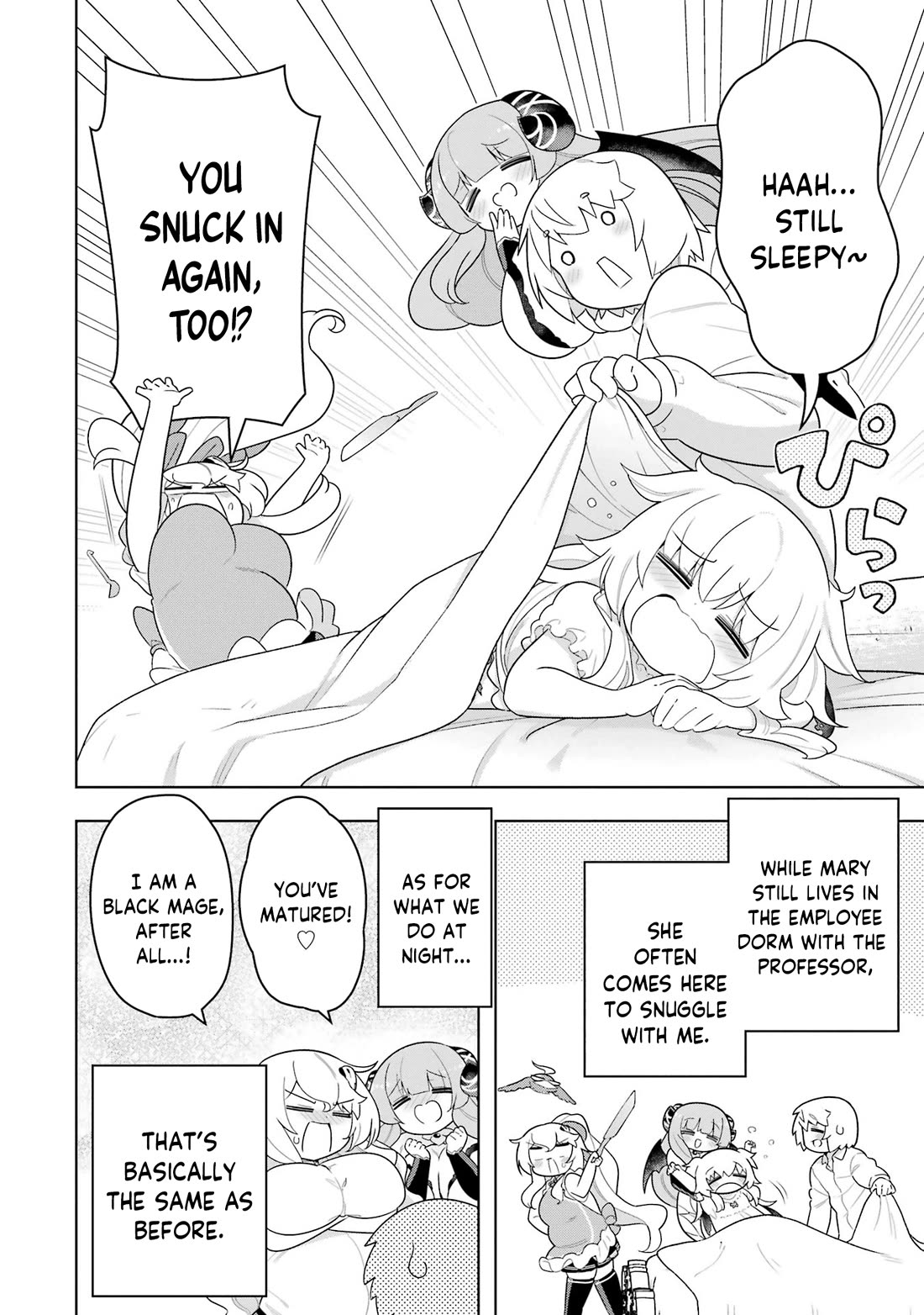 Though Young People Recoil From Entering the Black Magic Industry, I Found Its Treatment of Employees Quite Good When I Entered It, and the President and Familiar Are Cute Too So Everything Is Awesome! Chapter 50 page 57 - Chapter 50: The Perks of Working in the Black Magic Industry [END]