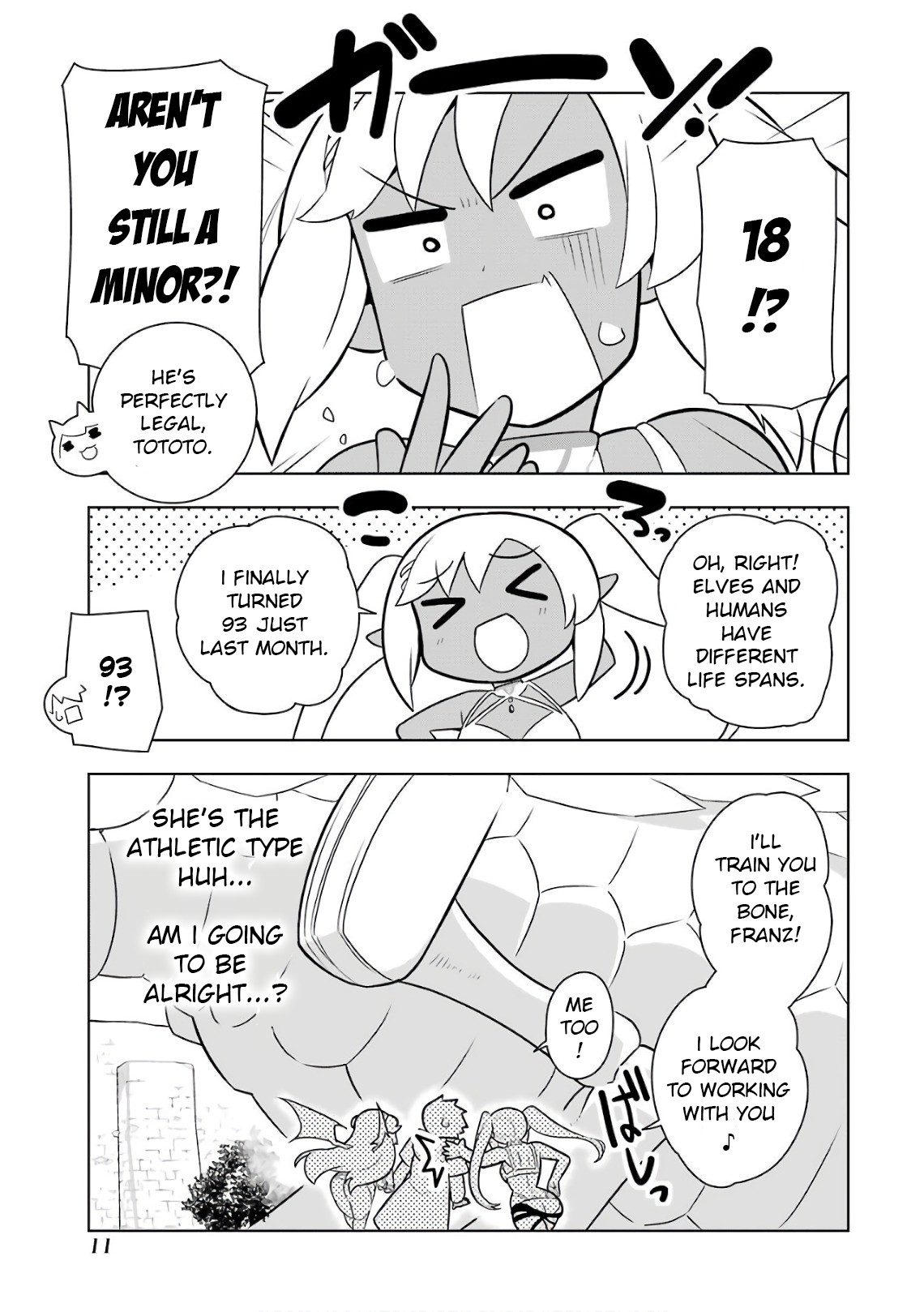Though Young People Recoil From Entering the Black Magic Industry, I Found Its Treatment of Employees Quite Good When I Entered It, and the President and Familiar Are Cute Too So Everything Is Awesome! Chapter 6 page 12 - Chapter 6: My First Expedition Came With Many Other Firsts