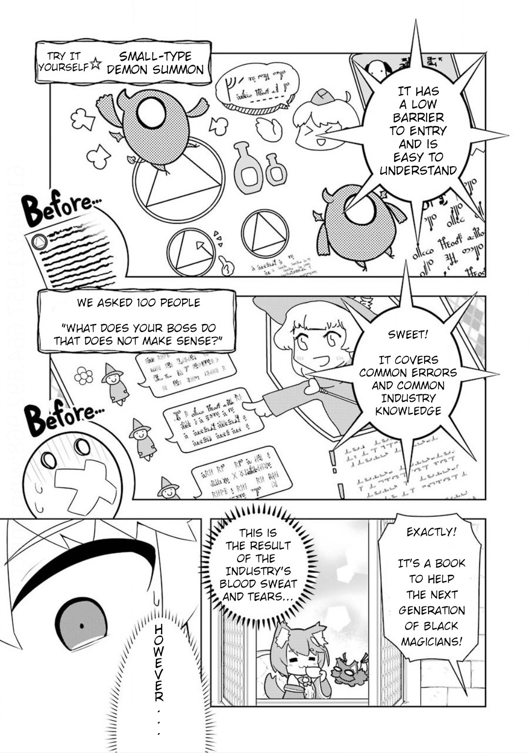 Though Young People Recoil From Entering the Black Magic Industry, I Found Its Treatment of Employees Quite Good When I Entered It, and the President and Familiar Are Cute Too So Everything Is Awesome! Chapter 8 page 9 - Chapter 8: Mary's Backside