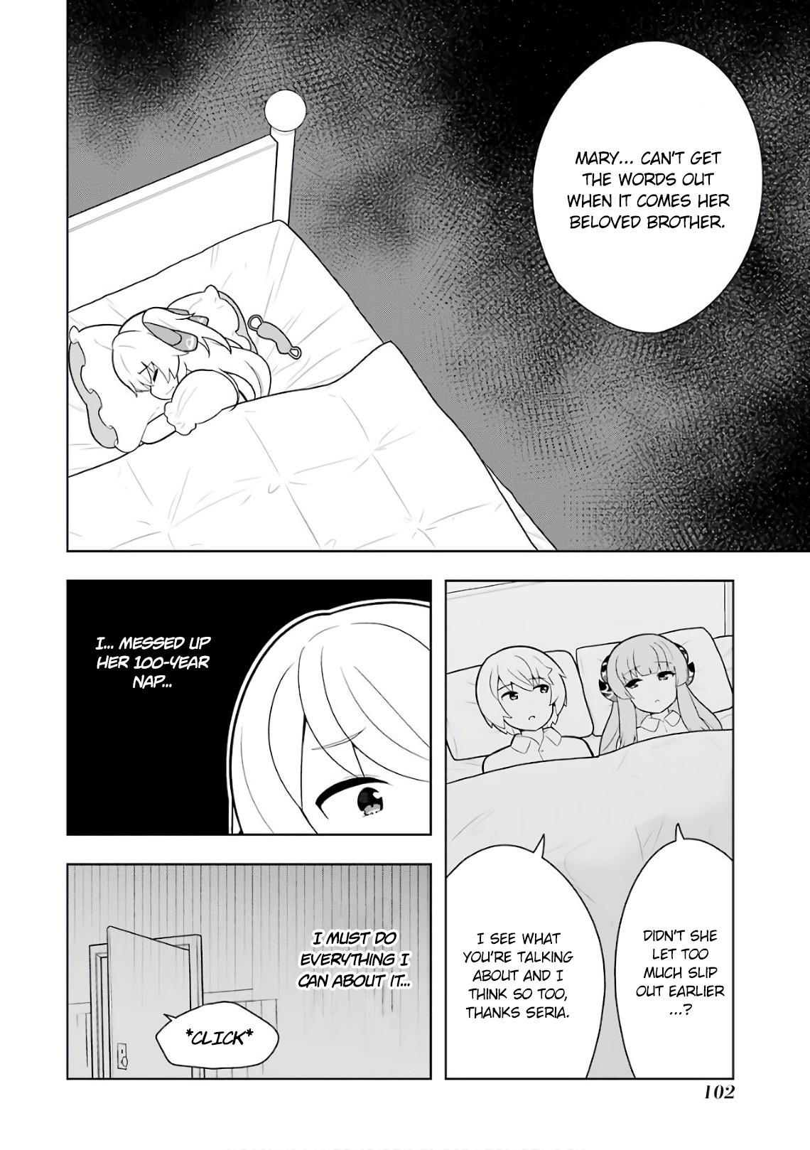Though Young People Recoil From Entering the Black Magic Industry, I Found Its Treatment of Employees Quite Good When I Entered It, and the President and Familiar Are Cute Too So Everything Is Awesome! Chapter 9 page 18 - Chapter 9: The Nightmare Ancestor is Sleep Deprived