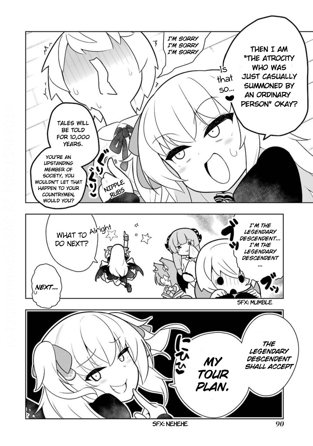 Though Young People Recoil From Entering the Black Magic Industry, I Found Its Treatment of Employees Quite Good When I Entered It, and the President and Familiar Are Cute Too So Everything Is Awesome! Chapter 9 page 6 - Chapter 9: The Nightmare Ancestor is Sleep Deprived