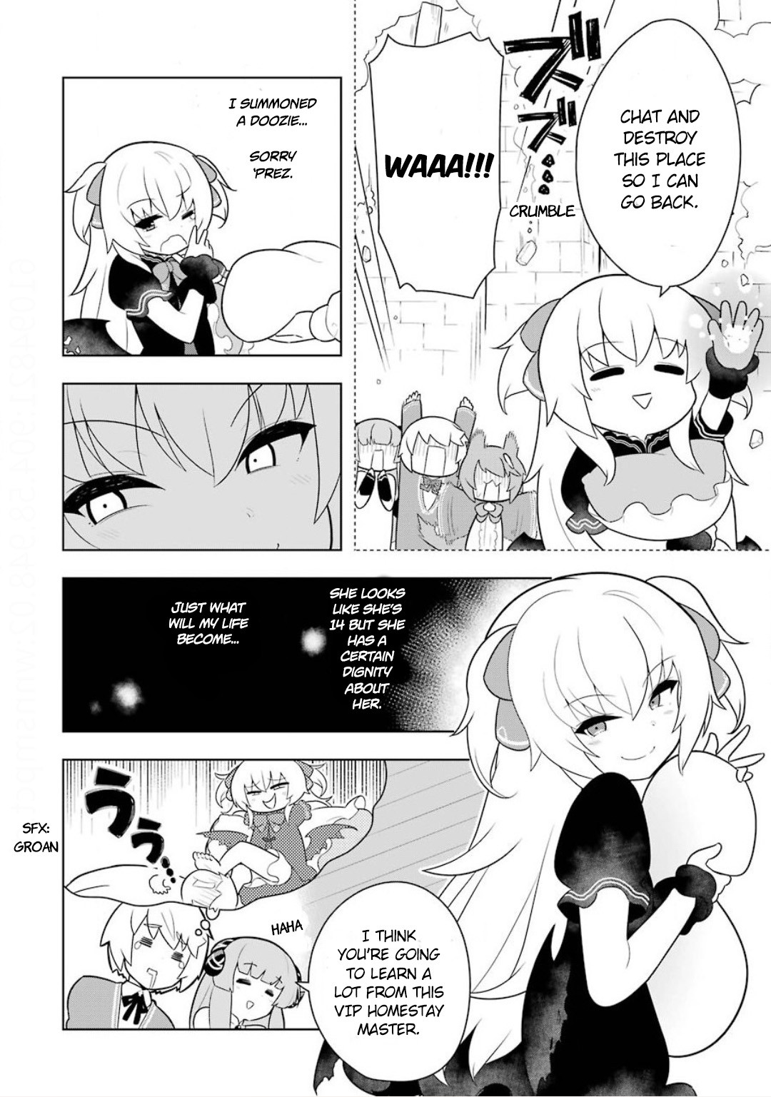 Though Young People Recoil From Entering the Black Magic Industry, I Found Its Treatment of Employees Quite Good When I Entered It, and the President and Familiar Are Cute Too So Everything Is Awesome! Chapter 9 page 8 - Chapter 9: The Nightmare Ancestor is Sleep Deprived