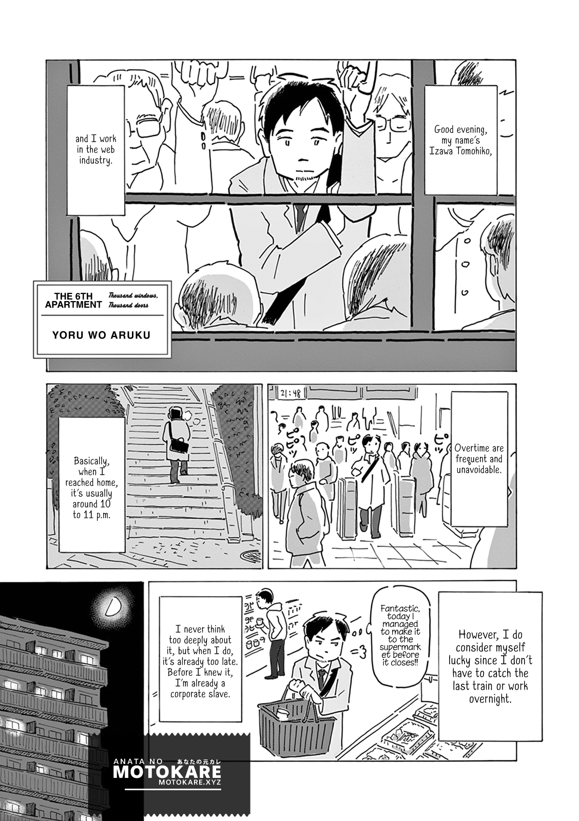 Thousand Windows, Thousand Doors Chapter 6 page 1 - Chapter 6: Yoru wo Aruku