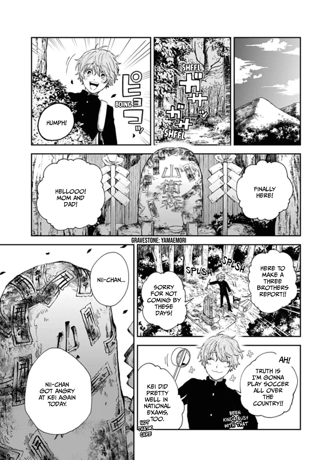 Three Exorcism Siblings Chapter 1 page 36 - Chapter 1: The Three Yamaemori Brothers