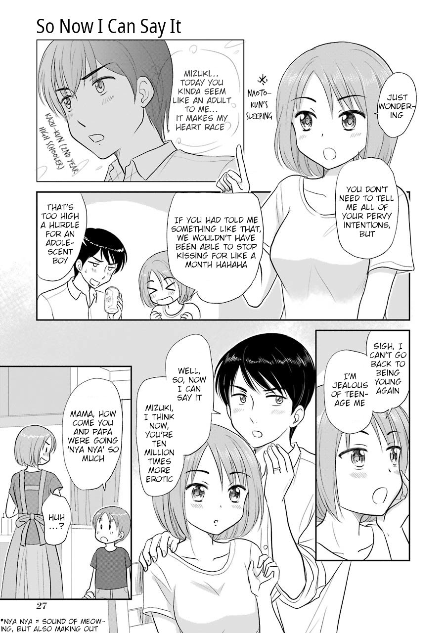 Three Years Apart Chapter 7 page 1 - Chapter 7: So Now I Can Say It