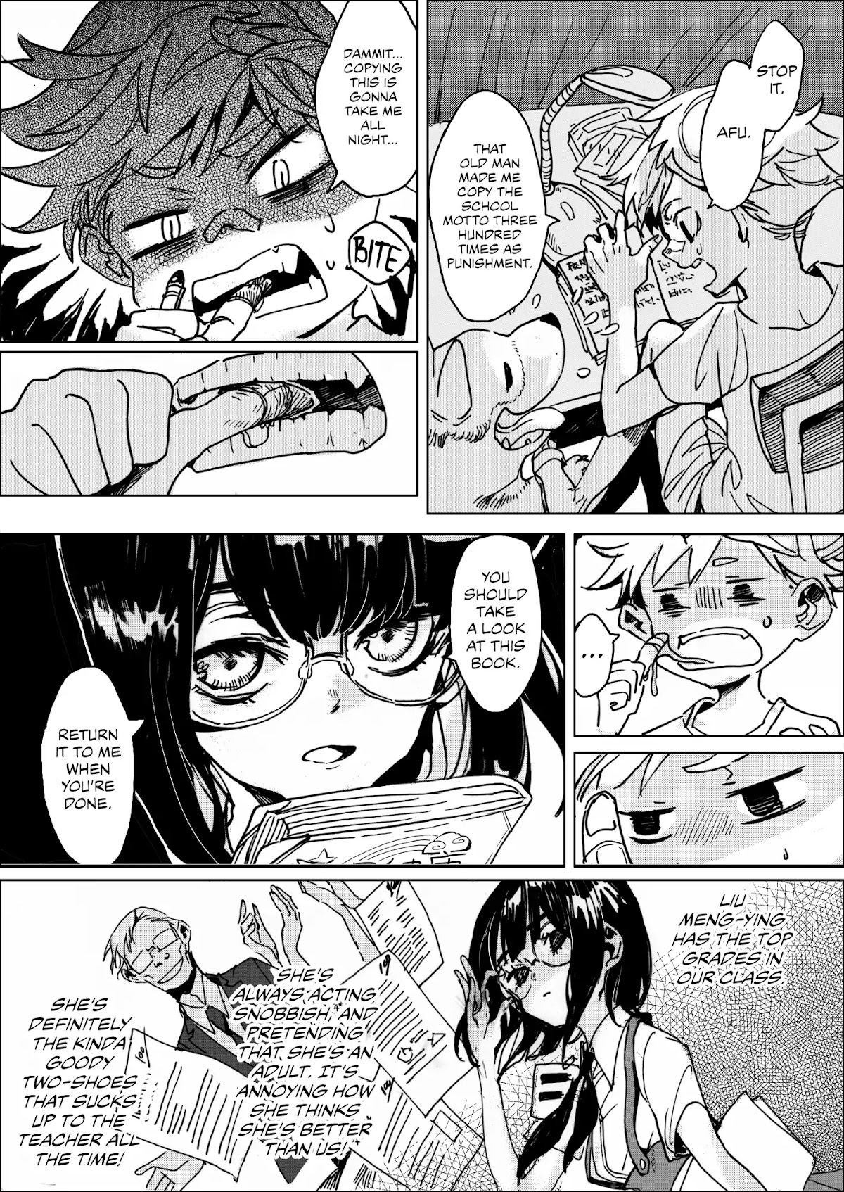 Thumbman and Mental Health Bunny Chapter 0 page 14 - Chapter 0: Oneshot