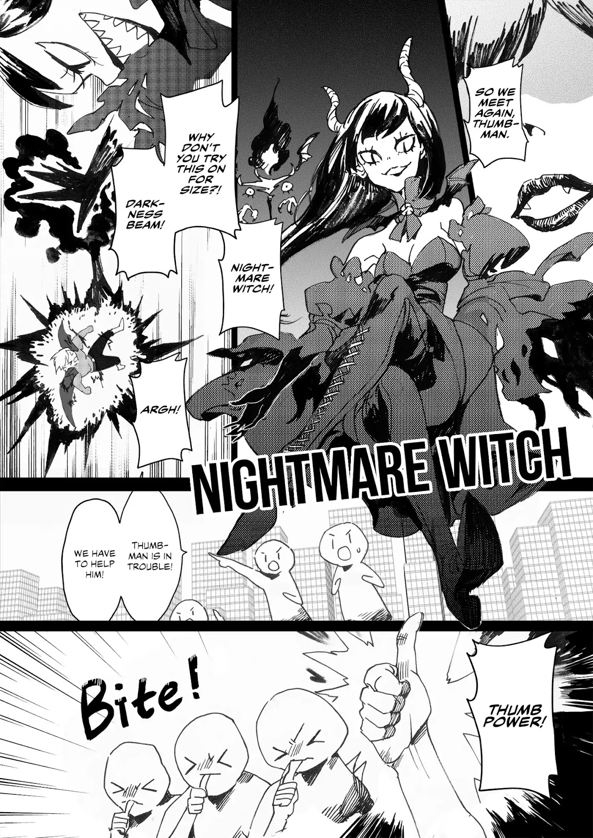Thumbman and Mental Health Bunny Chapter 0 page 4 - Chapter 0: Oneshot