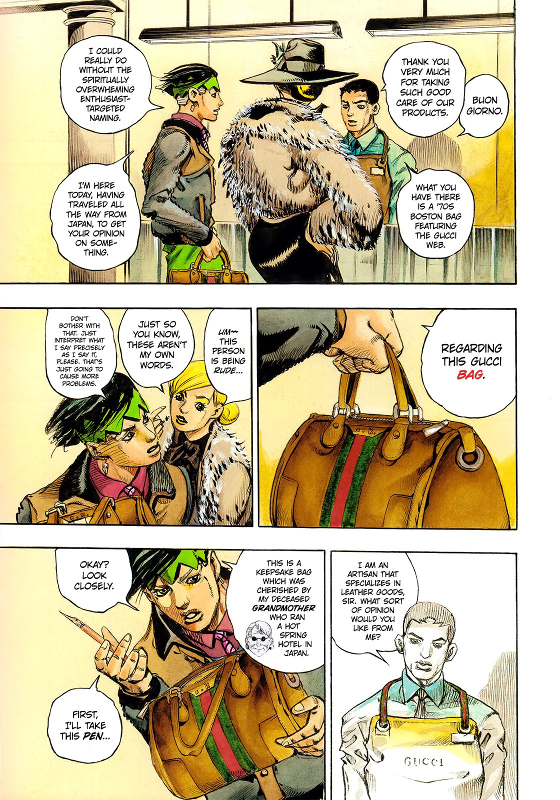 Thus Spoke Kishibe Rohan [Official Colored] Chapter 5 page 8 - Chapter 5: Rohan Kishibe Meets Gucci