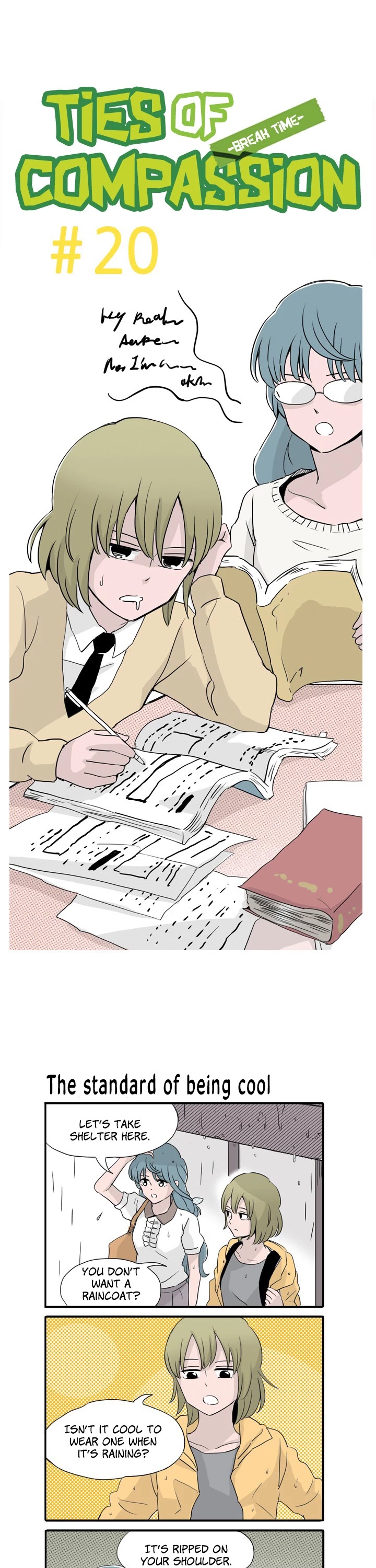 Ties of Compassion -Break Time- Chapter 20 page 1 - Chapter 20
