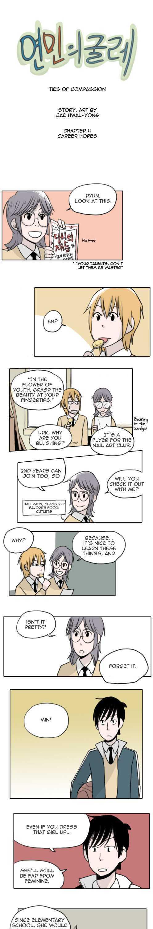 Ties of Compassion Chapter 4 page 1 - Chapter 4 : Career hopes