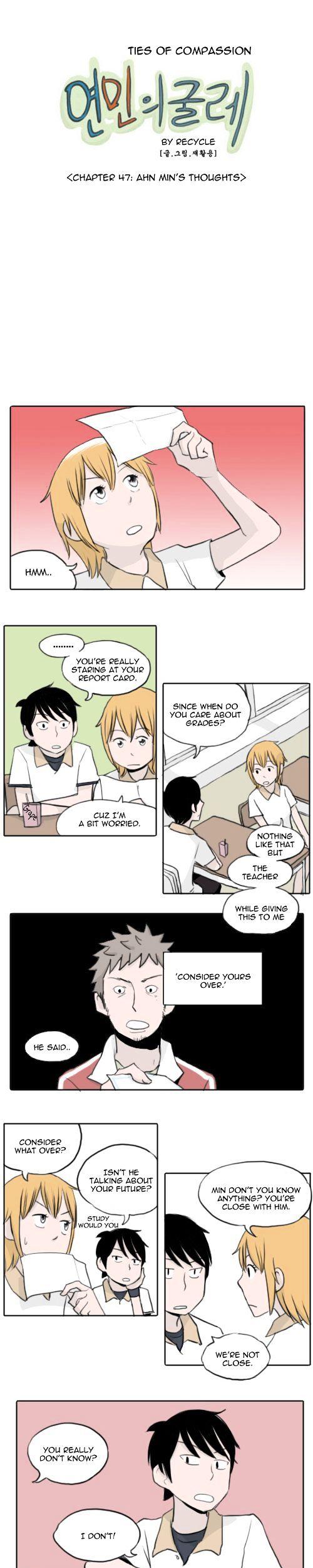 Ties of Compassion Chapter 47 page 1 - Chapter 47 : Ahn Min's Thoughts