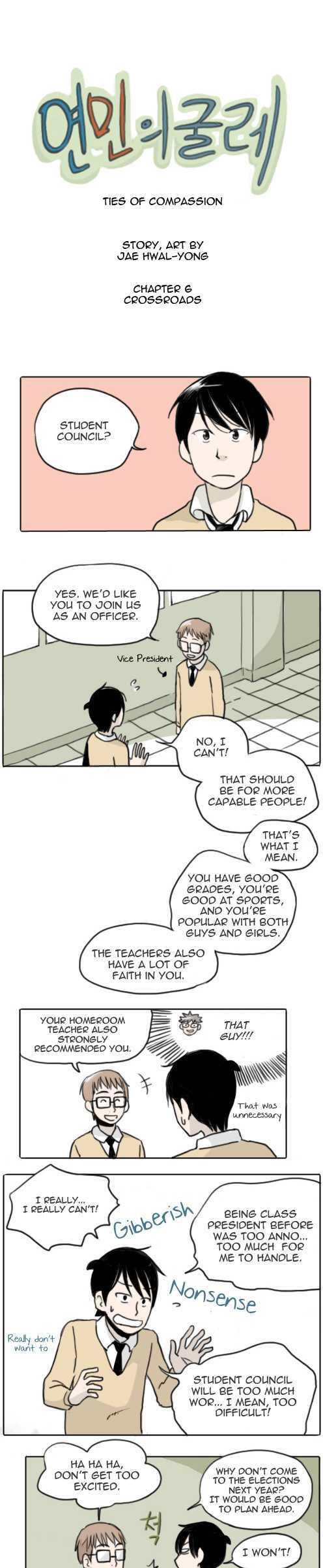 Ties of Compassion Chapter 6 page 1 - Chapter 6 : Crossroads