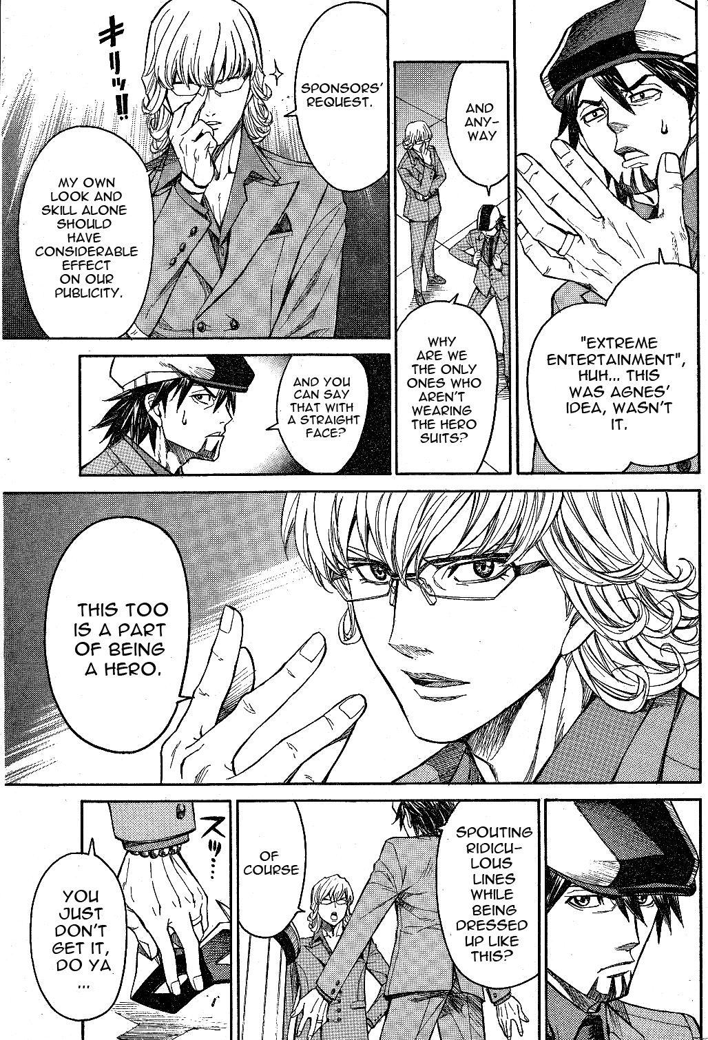 Tiger & Bunny Chapter 1 page 11 - Chapter 1: Better a live coward than a dead hero...?