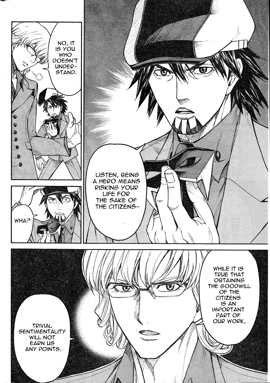 Tiger & Bunny Chapter 1 page 12 - Chapter 1: Better a live coward than a dead hero...?