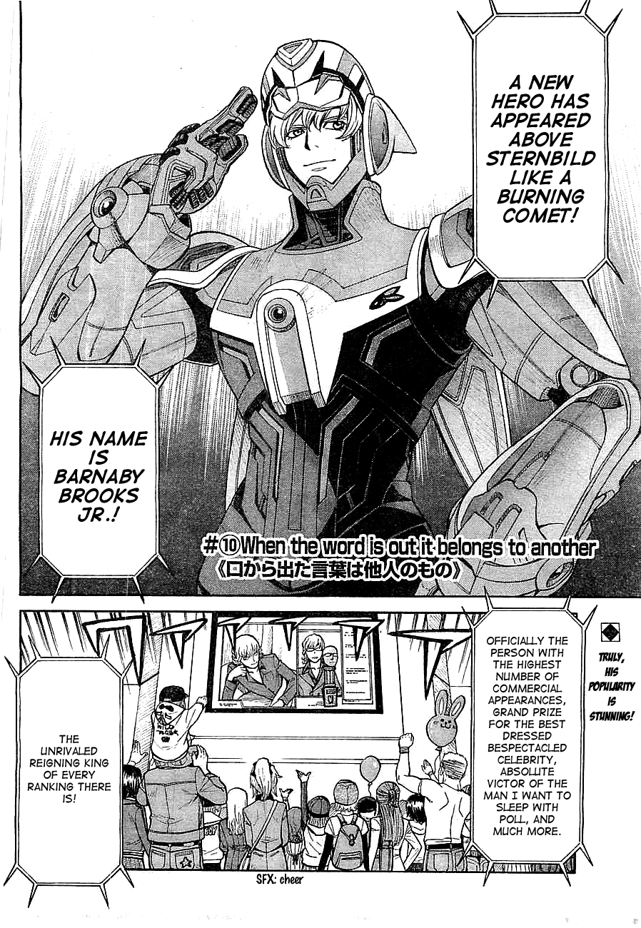 Tiger & Bunny Chapter 10 page 2 - Chapter 10: When the word is out it belongs to another.