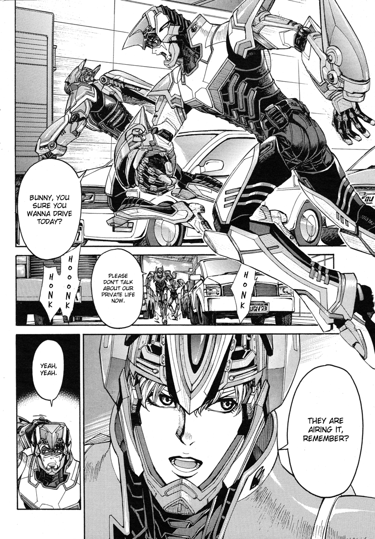 Tiger & Bunny Chapter 12 page 10 - Chapter 12: Look at the both sides of the shield. [sic]