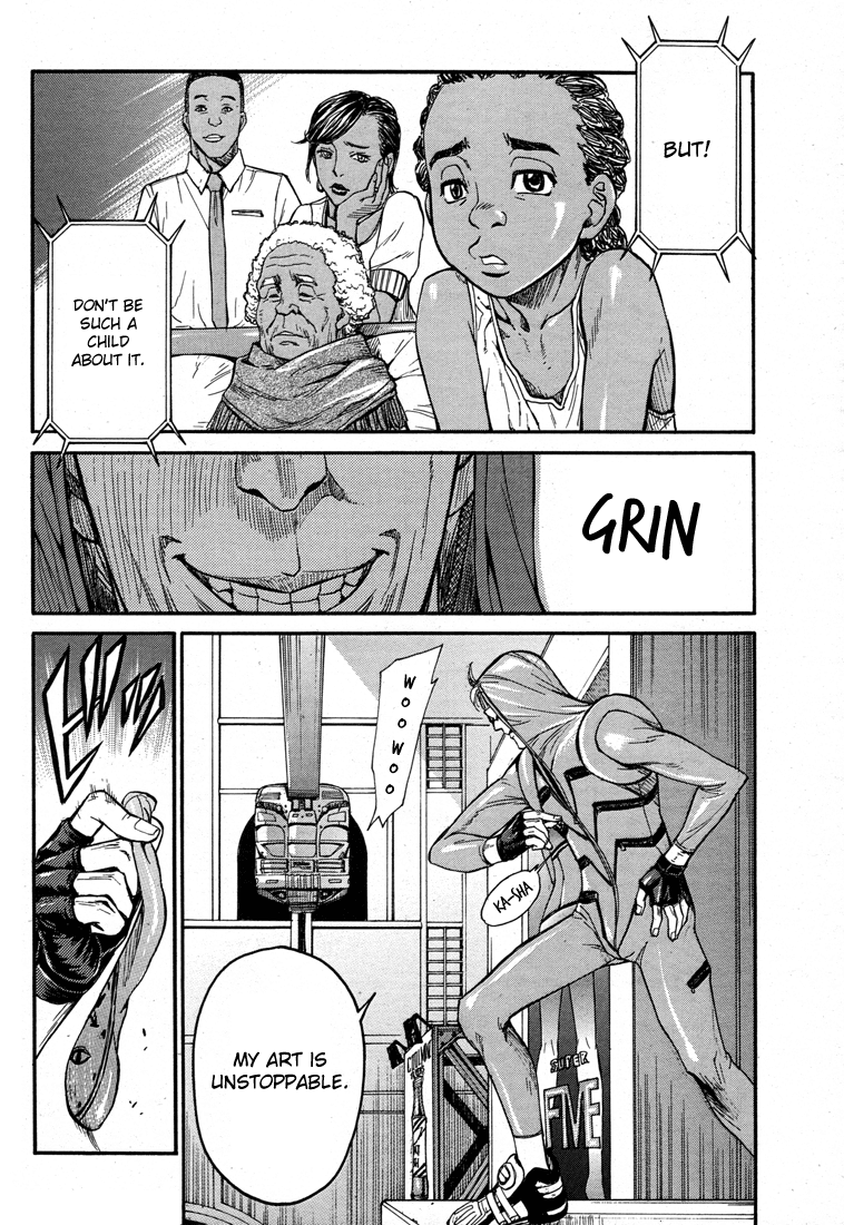 Tiger & Bunny Chapter 12 page 28 - Chapter 12: Look at the both sides of the shield. [sic]