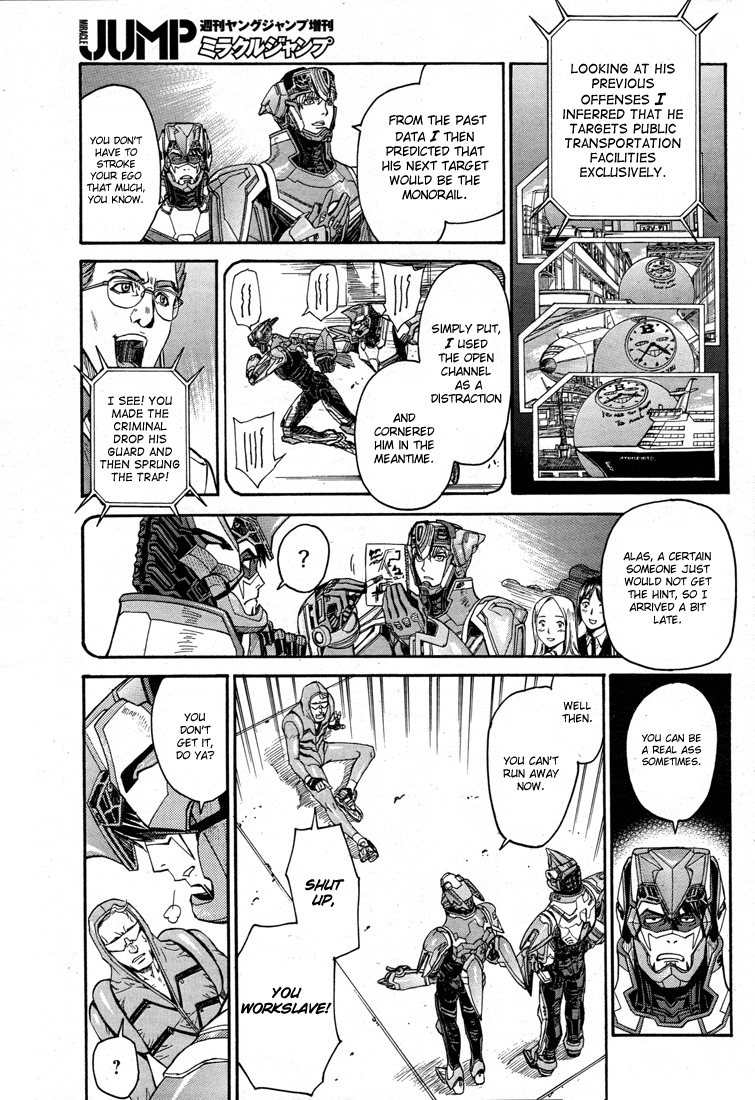 Tiger & Bunny Chapter 12 page 32 - Chapter 12: Look at the both sides of the shield. [sic]