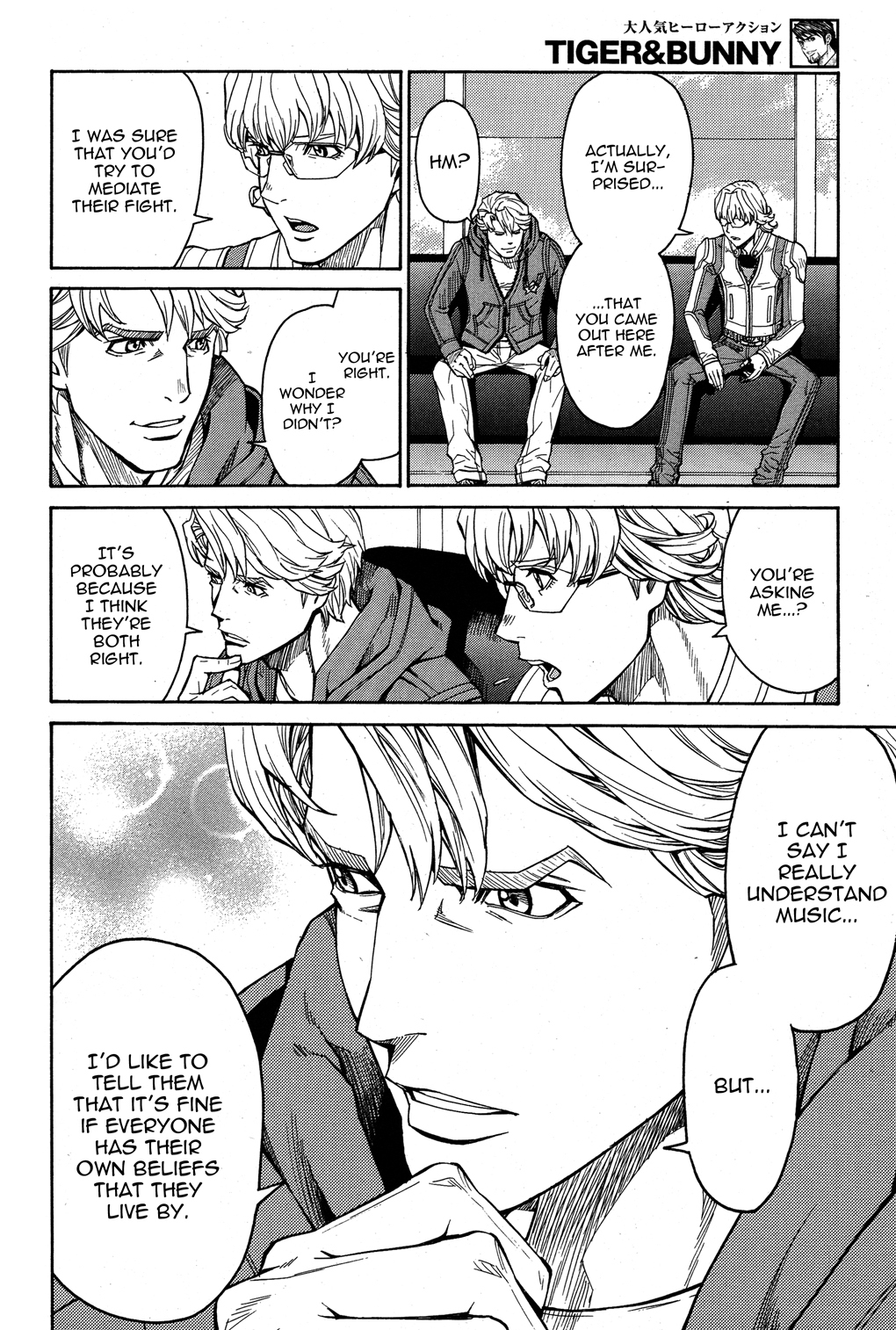 Tiger & Bunny Chapter 16 page 16 - Chapter 16: Aim for the sky and fall on the trees.