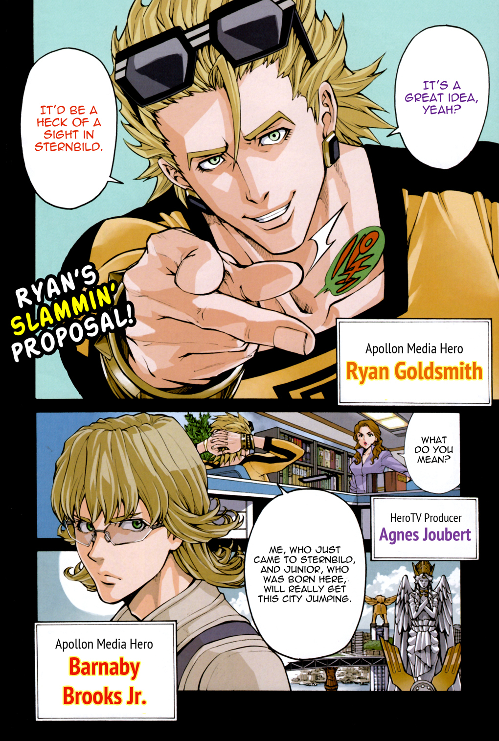 Tiger & Bunny Chapter 16 page 2 - Chapter 16: Aim for the sky and fall on the trees.