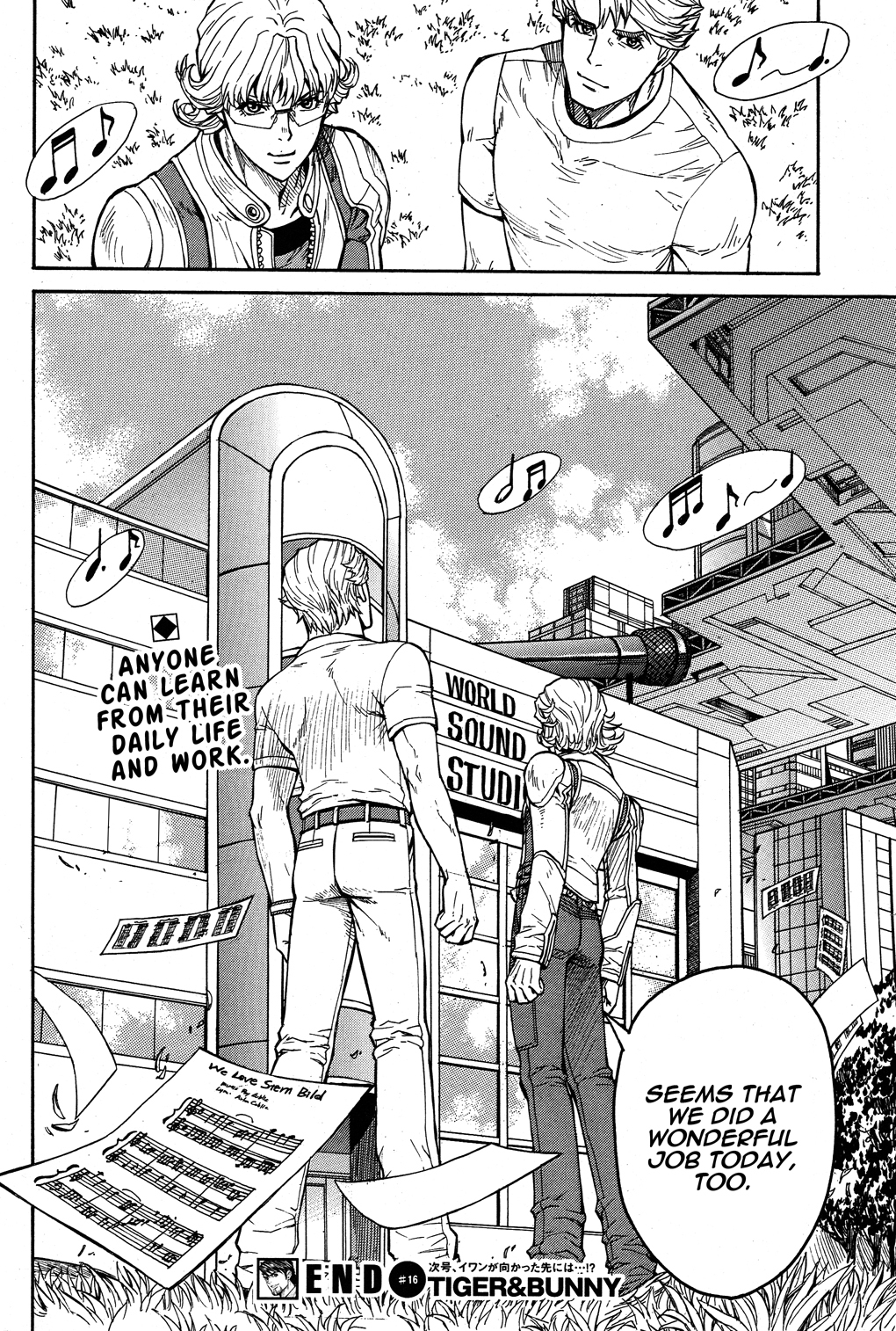 Tiger & Bunny Chapter 16 page 32 - Chapter 16: Aim for the sky and fall on the trees.