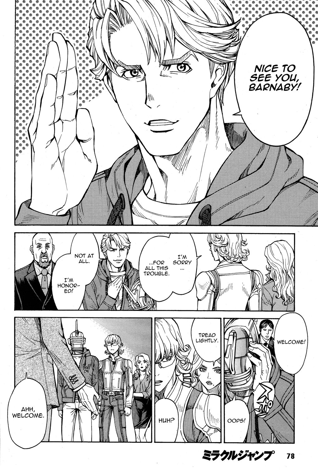 Tiger & Bunny Chapter 16 page 8 - Chapter 16: Aim for the sky and fall on the trees.