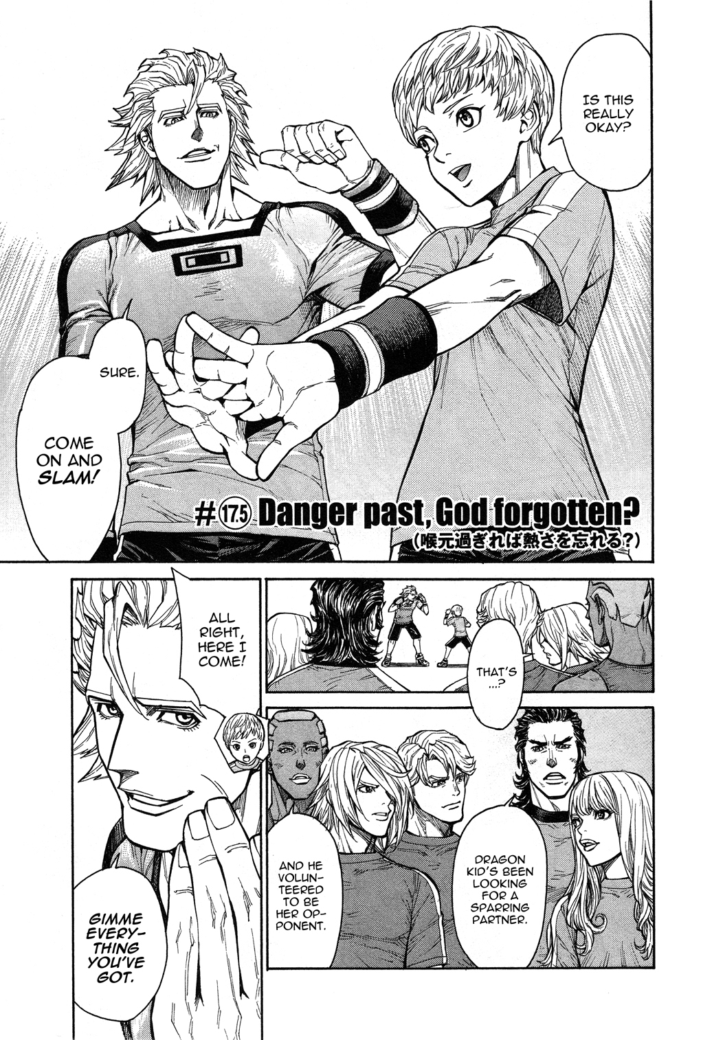 Tiger & Bunny Chapter 17.5 page 1 - Chapter 17.5: Danger past, God forgotten?