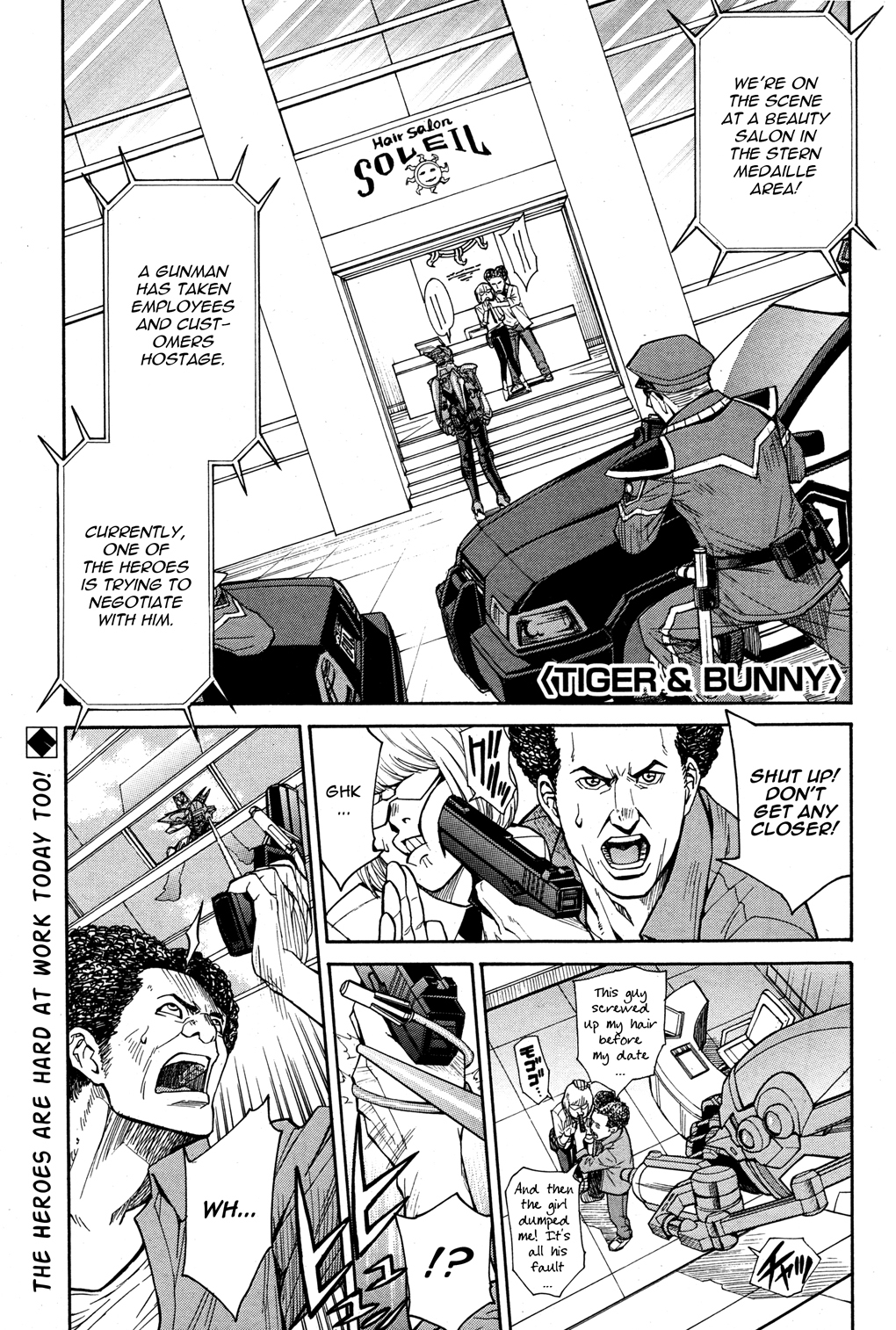 Tiger & Bunny Chapter 17 page 1 - Chapter 17: The first step is always the hardest.