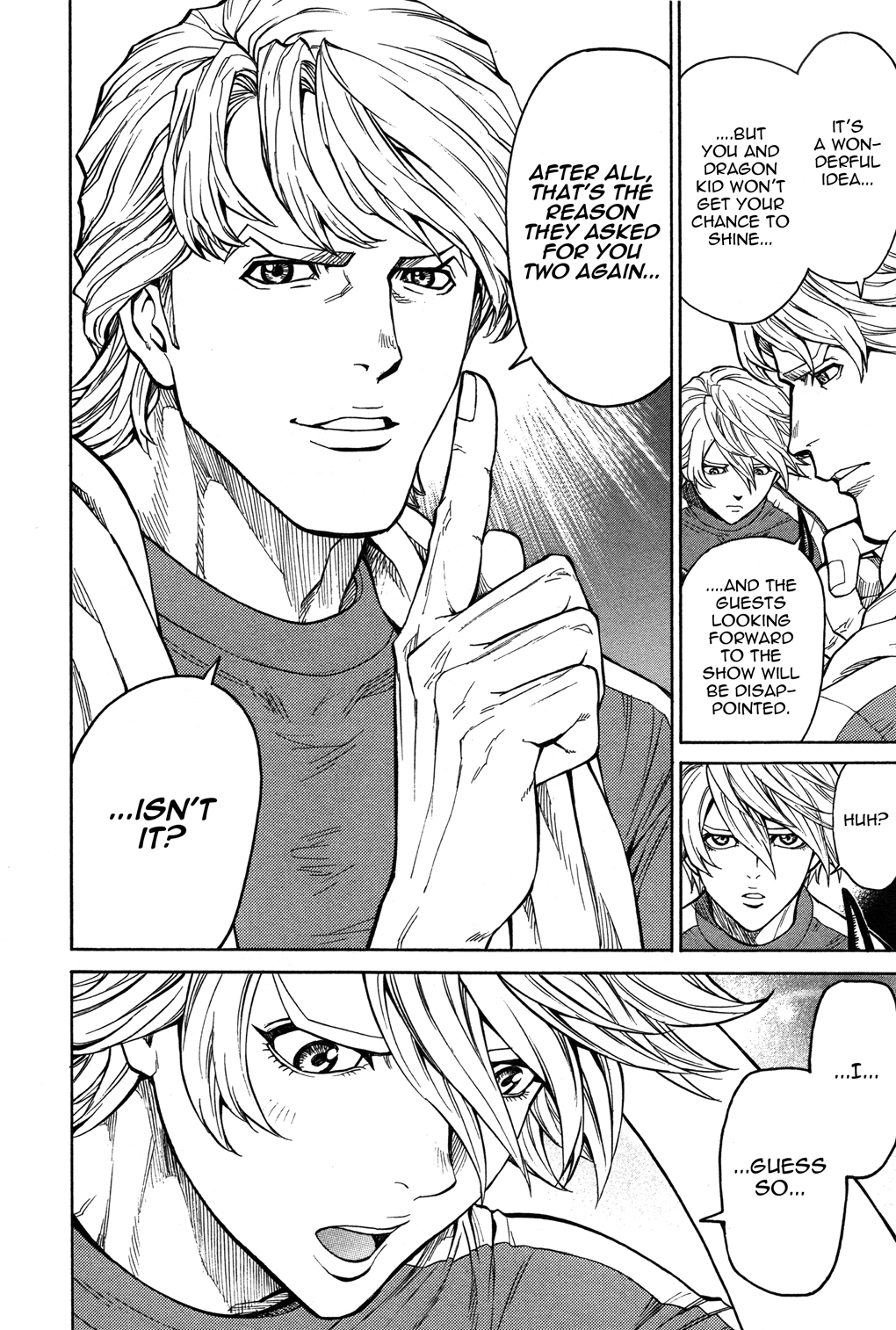 Tiger & Bunny Chapter 23.5 page 4 - Chapter 23.5: They made easy money gains.