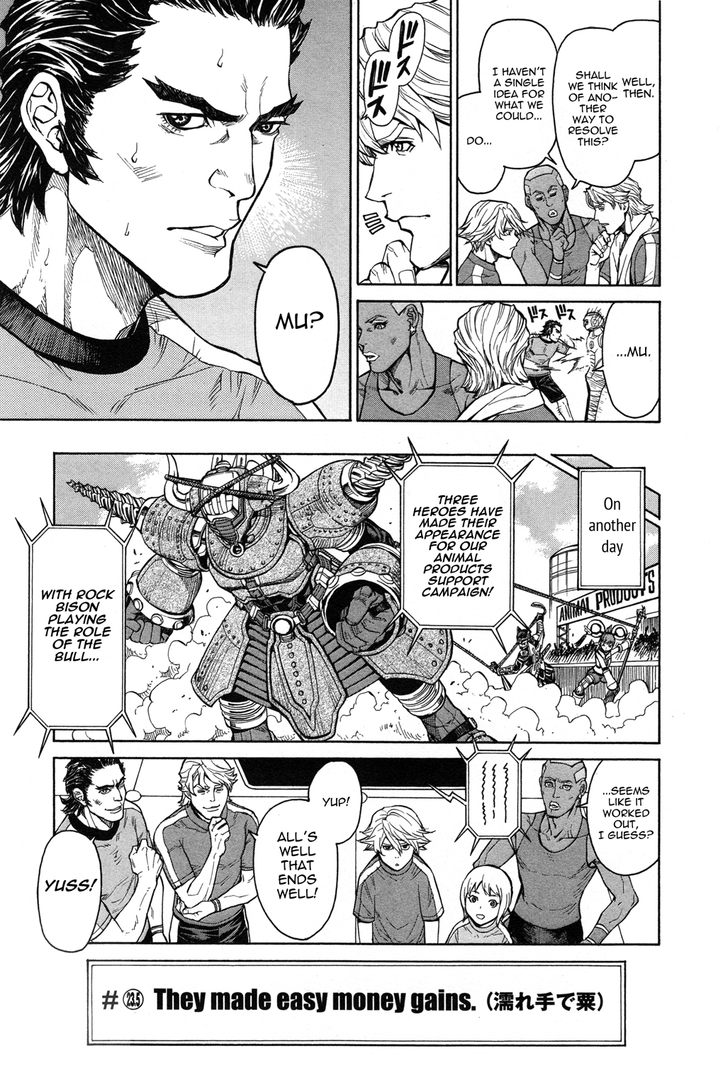 Tiger & Bunny Chapter 23.5 page 5 - Chapter 23.5: They made easy money gains.