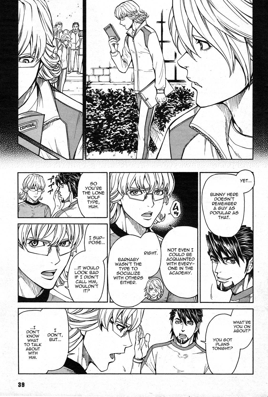 Tiger & Bunny Chapter 24 page 8 - Chapter 24: So many men, so many minds.