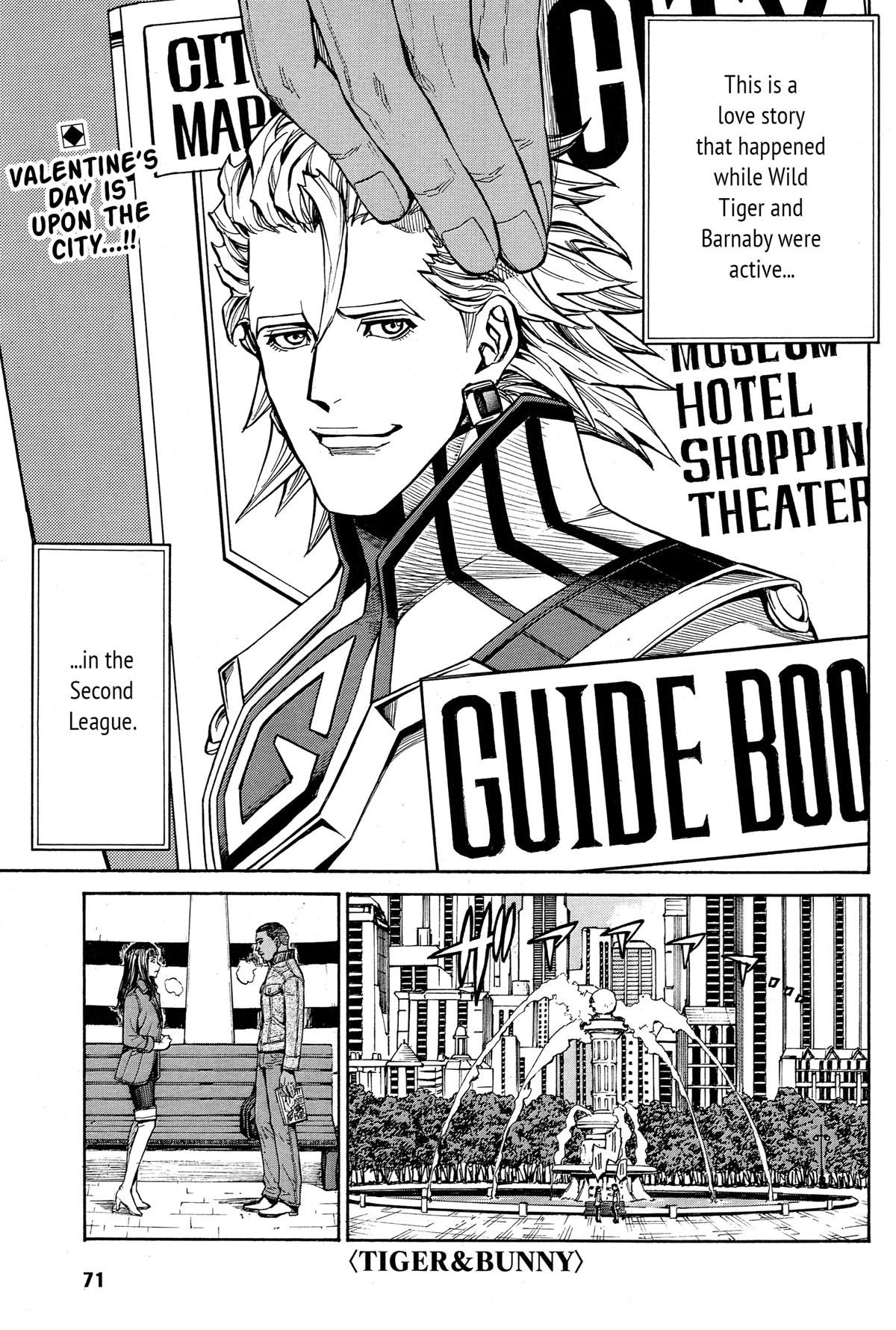Tiger & Bunny Chapter 34 page 1 - Chapter 34: The eye will be where the love is.