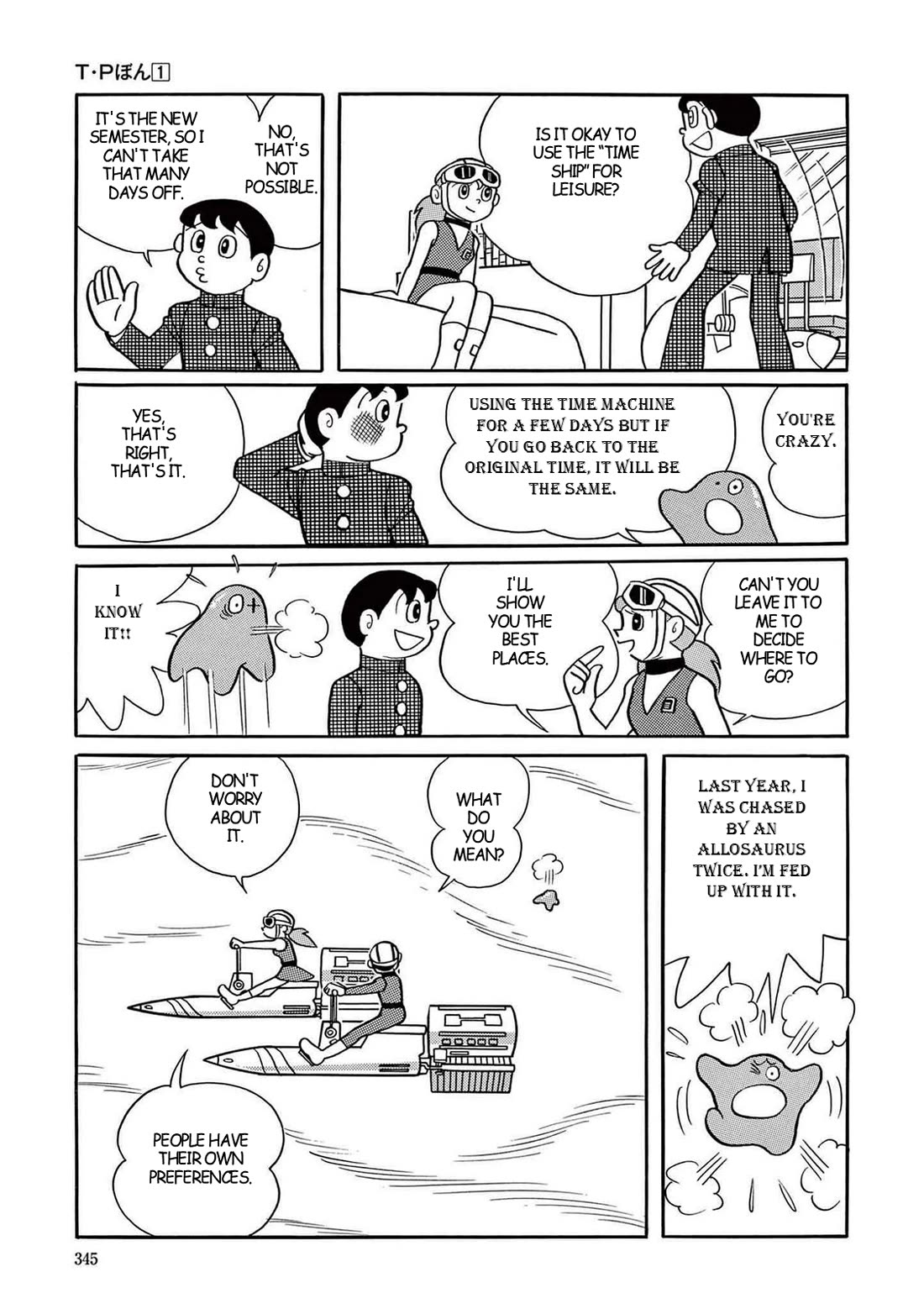 Time Patrol Bon Chapter 10 page 5 - Chapter 10: Riding a Dinosaur on Vacation