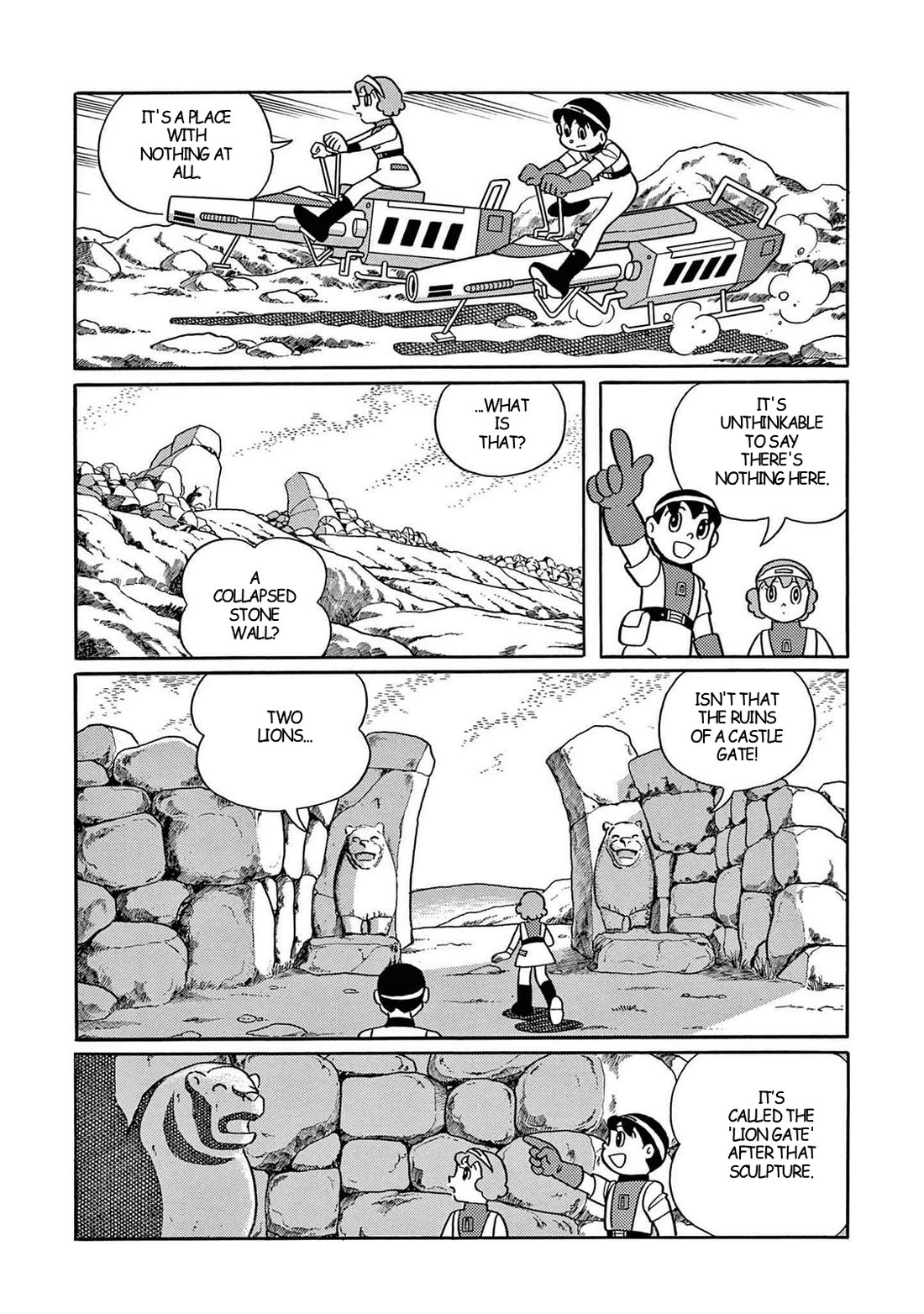 Time Patrol Bon Chapter 29 page 4 - Chapter 29: The Secret of Iron Town