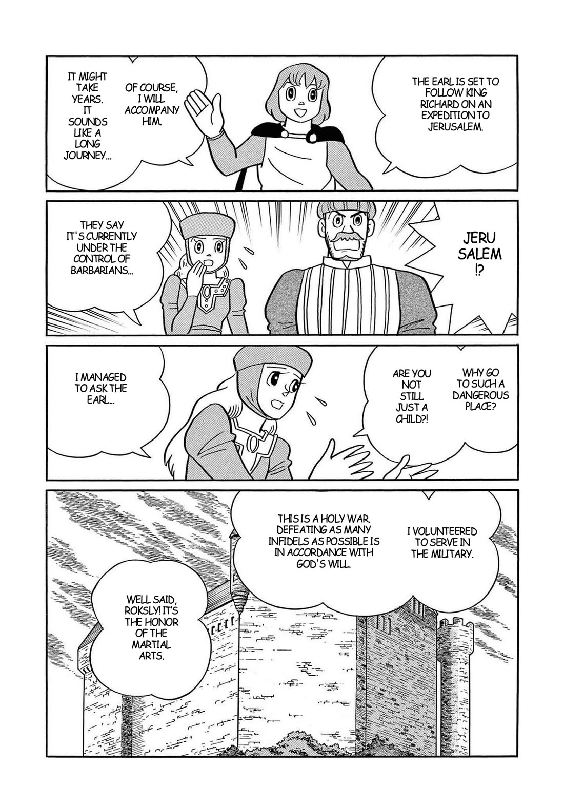 Time Patrol Bon Chapter 31 page 10 - Chapter 31: Boy Knight of the Crusaders