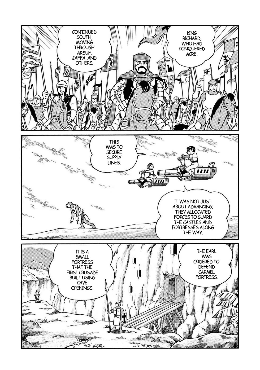 Time Patrol Bon Chapter 31 page 13 - Chapter 31: Boy Knight of the Crusaders