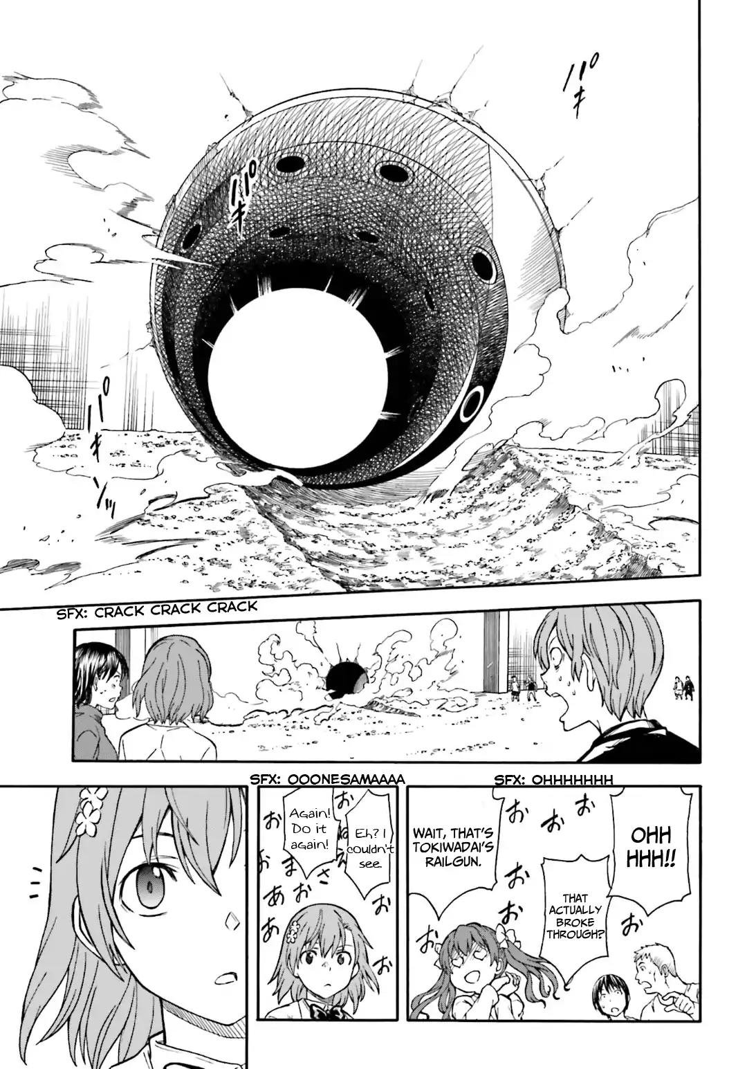 To Aru Kagaku no Railgun Chapter 100 page 21 - Chapter 100: Iron Wall