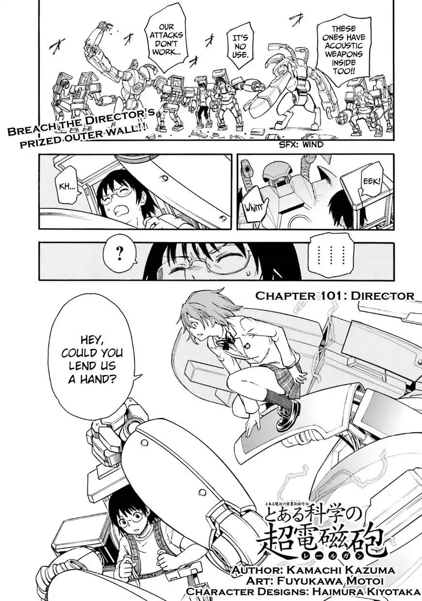 To Aru Kagaku no Railgun Chapter 101 page 1 - Chapter 101: Director