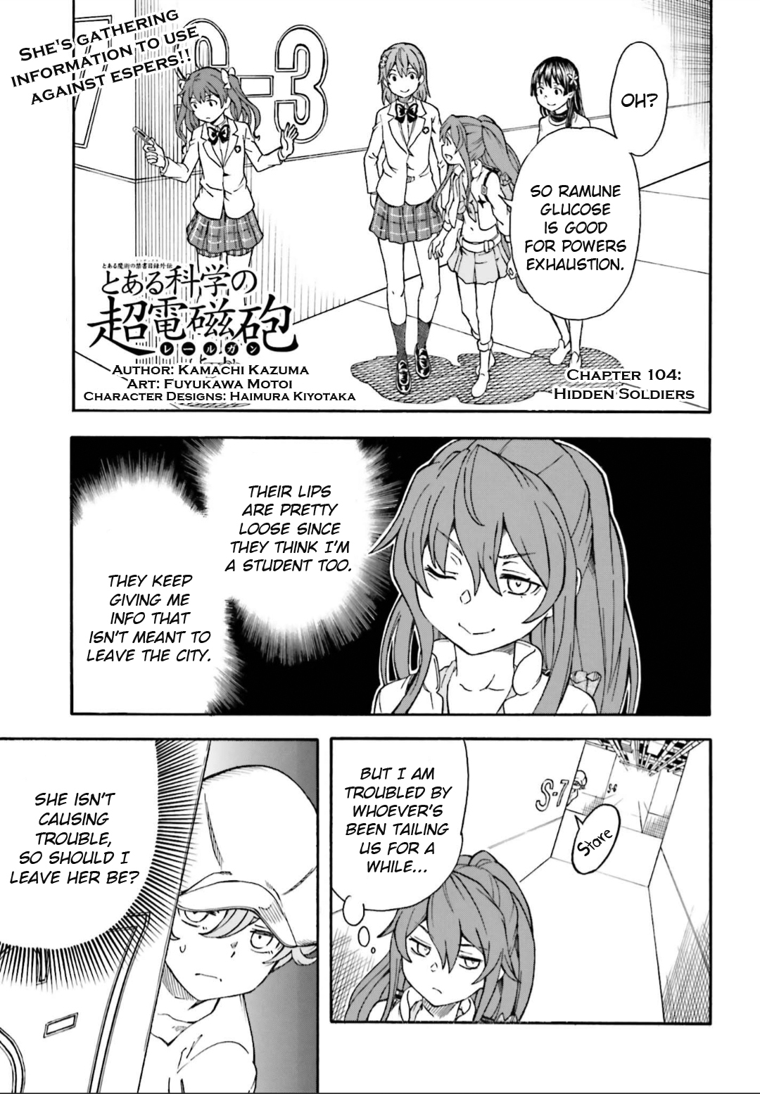 To Aru Kagaku no Railgun Chapter 104 page 1 - Chapter 104: Hidden Soldiers
