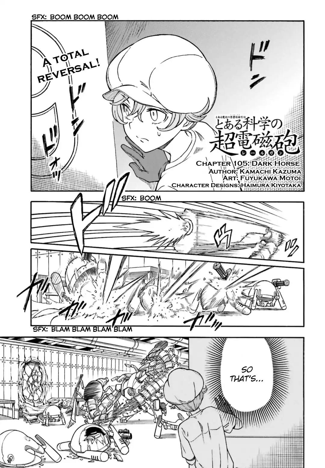 To Aru Kagaku no Railgun Chapter 105 page 1 - Chapter 105: Dark Horse