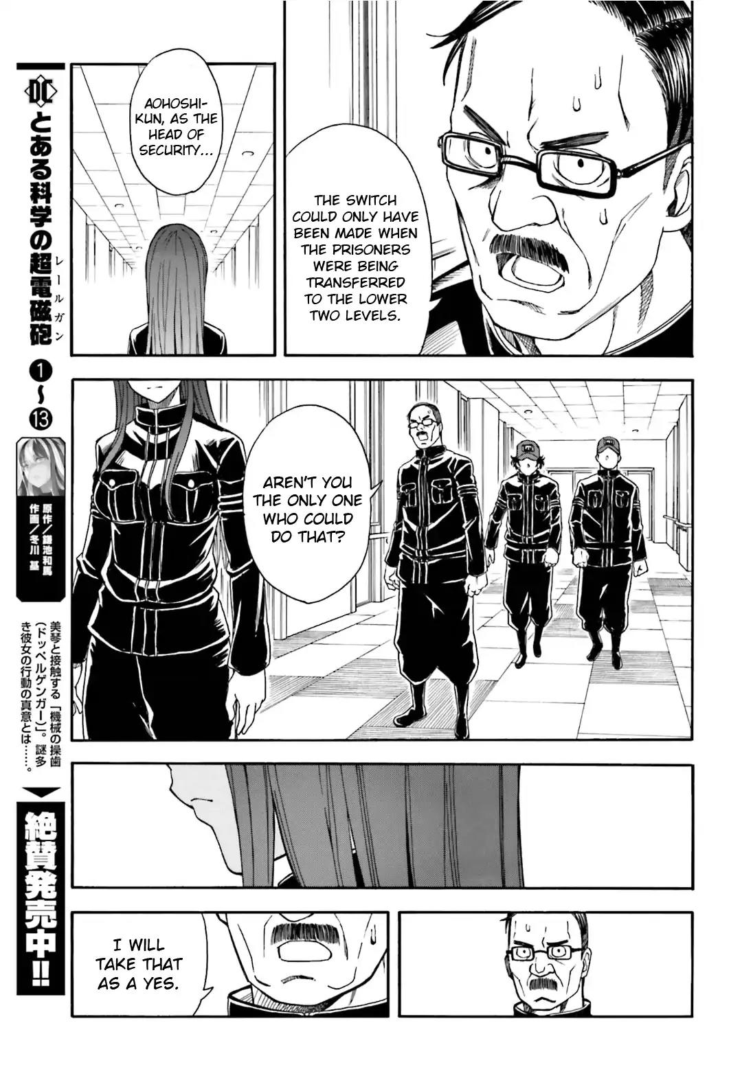 To Aru Kagaku no Railgun Chapter 106 page 14 - Chapter 106: Release