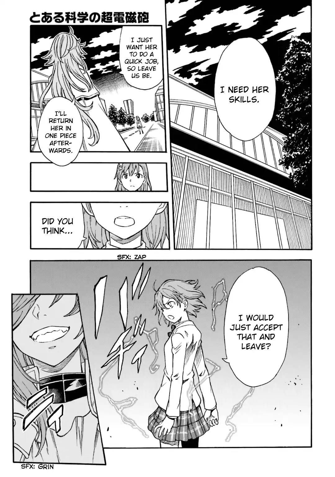 To Aru Kagaku no Railgun Chapter 108 page 13 - Chapter 108: Intention
