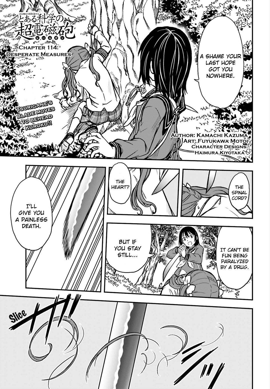 To Aru Kagaku no Railgun Chapter 114 page 1 - Chapter 114: Desperate Measures