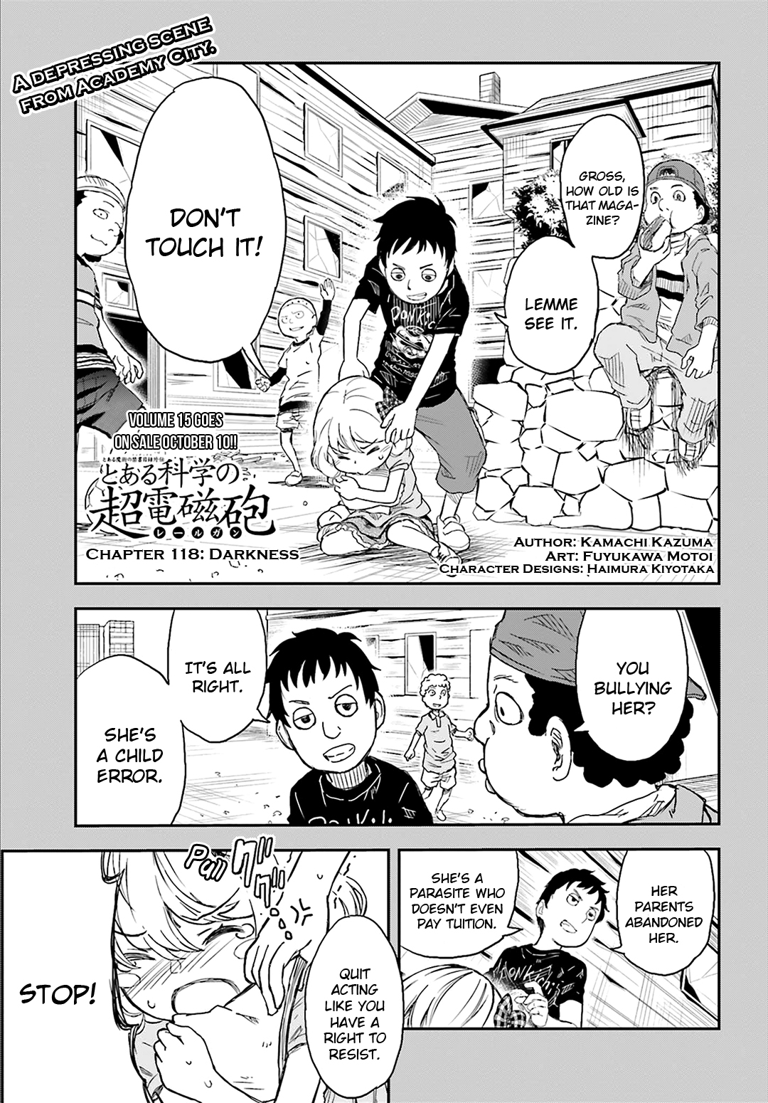 To Aru Kagaku no Railgun Chapter 118 page 1 - Chapter 118: Darkness