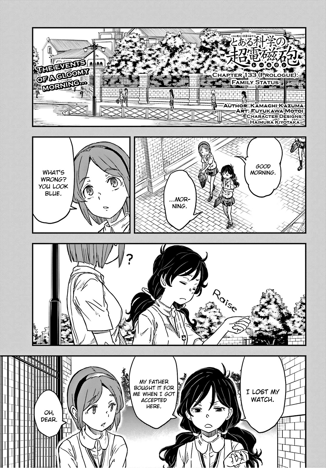 To Aru Kagaku no Railgun Chapter 133 page 1 - Chapter 133