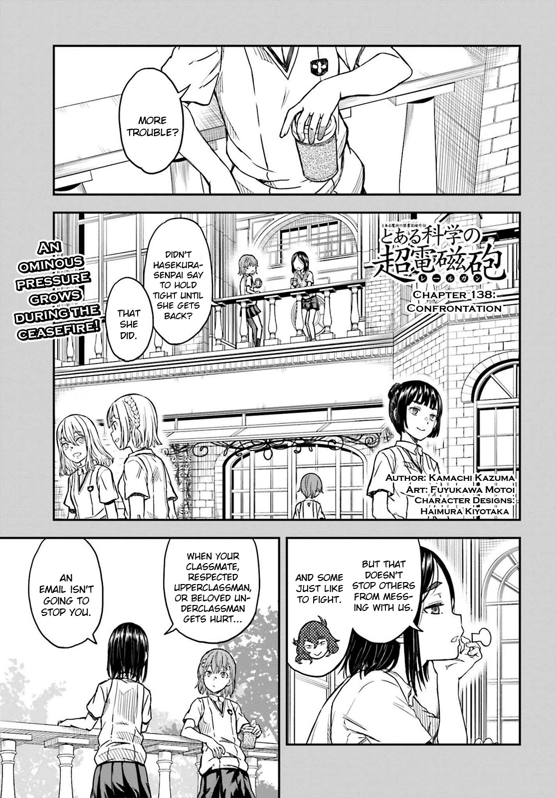 To Aru Kagaku no Railgun Chapter 138 page 1 - Chapter 138: Confrontation